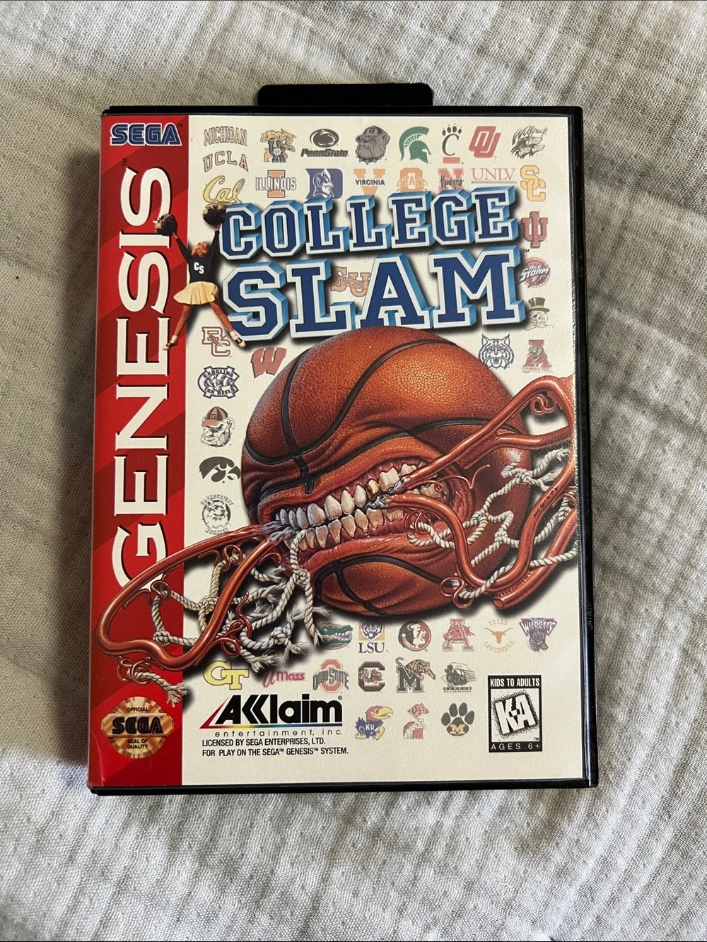 Sega Genesis College Slam Video Game